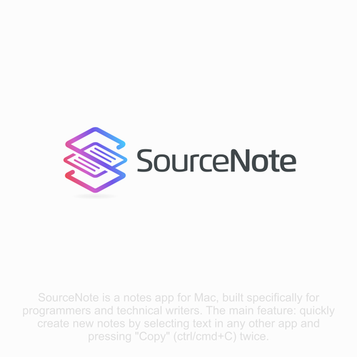 Writer logo with the title 'note app logo '