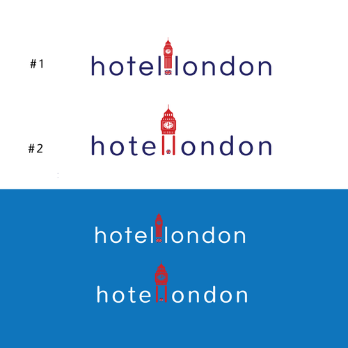 London logo with the title 'Logo design for hotel.london '