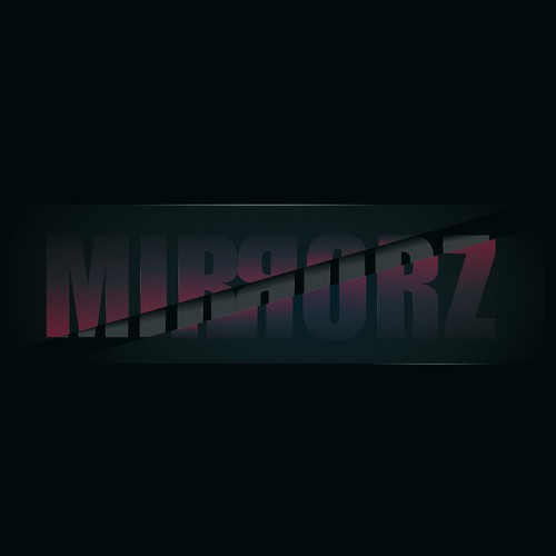 Electronic music logo with the title 'Mirror concept logo '