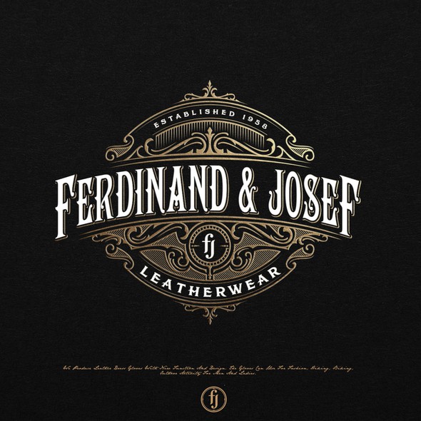 Detailed logo with the title 'FERDINAND & JOSEF LOGO'