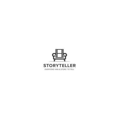 Cinema logo with the title 'Logo design for Storyteller'
