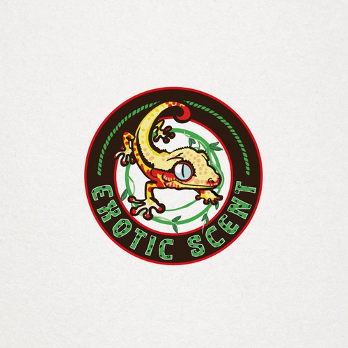 Jungle logo with the title 'Exotic scent : un logo vivace a tema giungla'