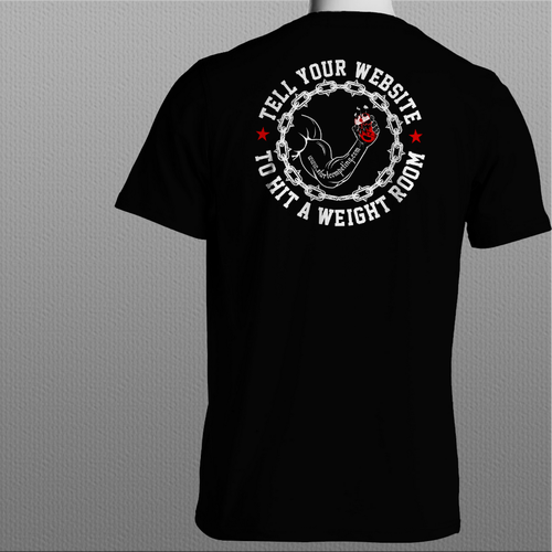 Computer t-shirt with the title 'Website design'