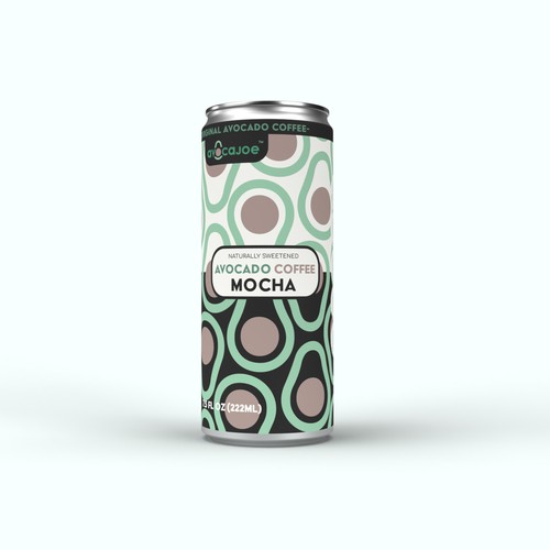 Avocado design with the title 'Avocado Coffee packaging '