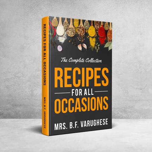 Recipe book cover with the title 'Recipes for all Occasions'