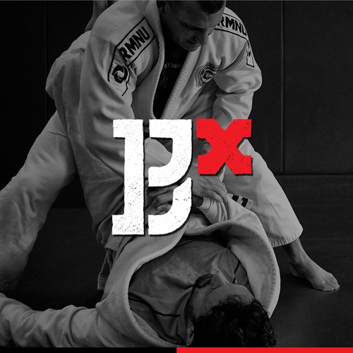 Jiu-jitsu logo with the title 'Logo concept for BJJx'