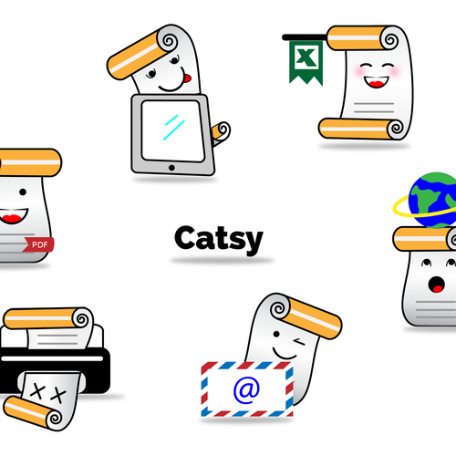 Utility design with the title 'catsy'