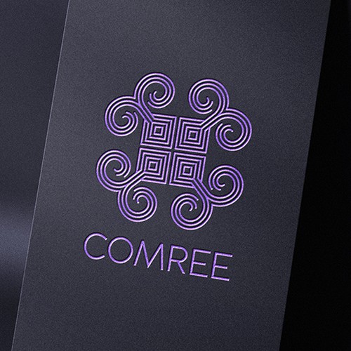 Textile logo with the title 'Minimalist logo for a wallet brand'