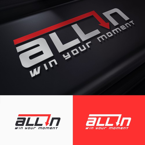 Supplement logo with the title 'All In - Logo Design'