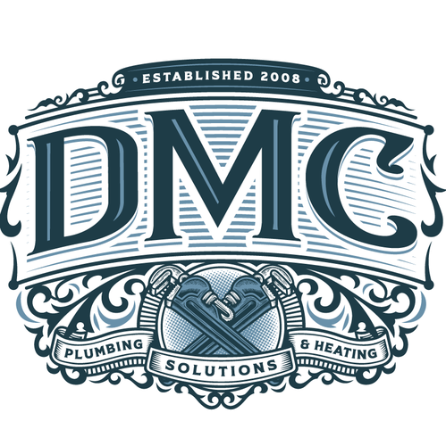 Heating design with the title 'DMC Plumbing & Heating Solutions'