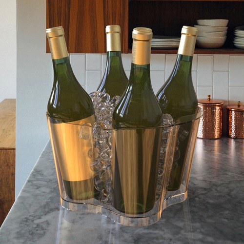 Bucket design with the title 'Bottle bucket'