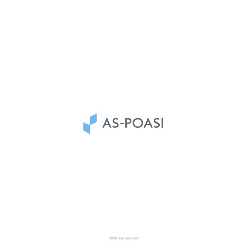 Technical design with the title 'AS-POASI logo Concept'