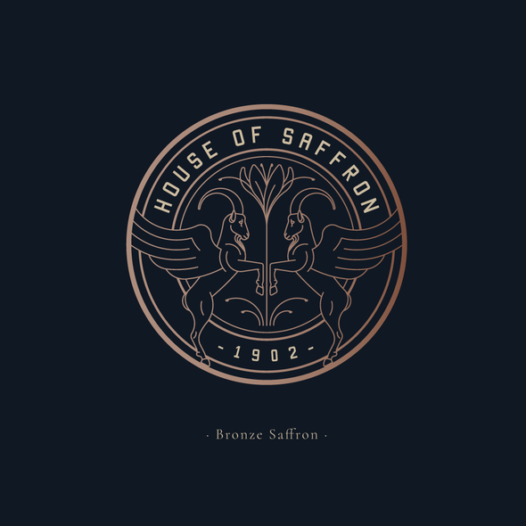 Ibex design with the title 'Logo design for House Of Saffron'