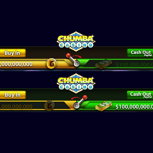 Stylized design with the title 'The intuitive currency switch for an online casino'