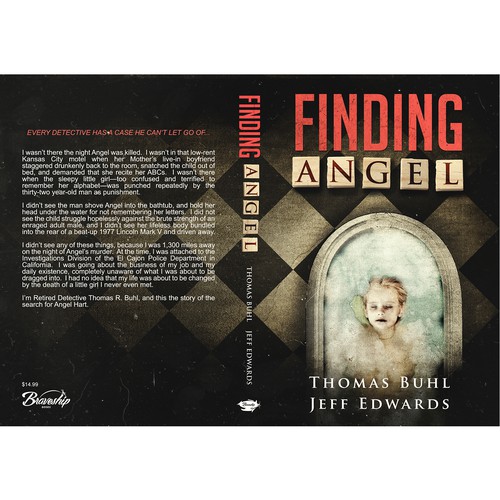 Crime book cover with the title 'Finding Angel'