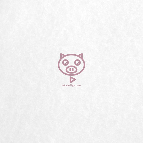 Pig brand with the title 'Create capturing branding for MoviePigs.com'