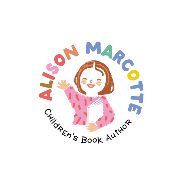 Art supply logo with the title 'Playful, cheerful logo for children's book author'