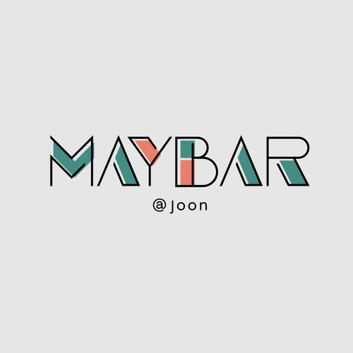 Bar and restaurant design with the title 'MayBar logo concept'