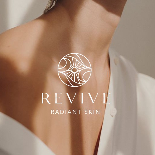 Monogram logo with the title 'Revive Radiant Skin'