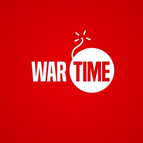 Bomb logo with the title 'Simple logo for a war game (1)'
