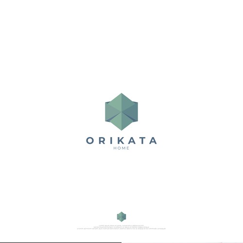 Origami logo with the title 'Orikata Bold Logo'