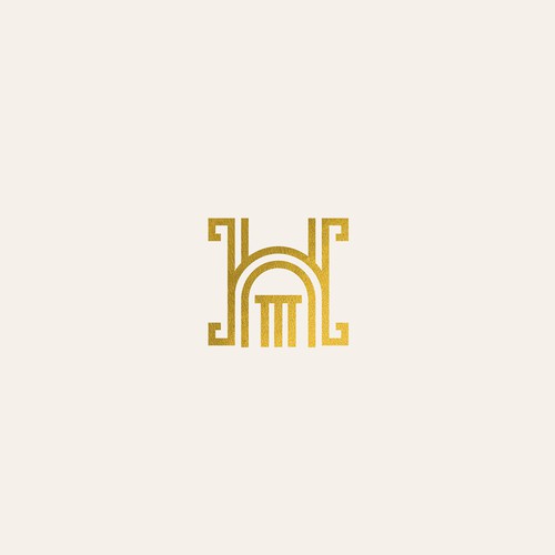 Georgia logo with the title 'ATH Initial logo for greek style tavern'