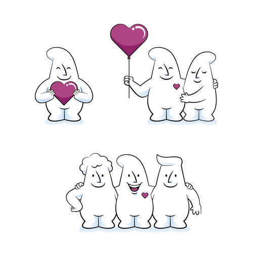 Love design with the title 'Trust Me - Illustration'