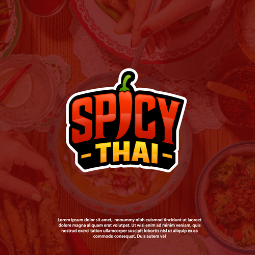 Spice logo with the title 'spicy thai'