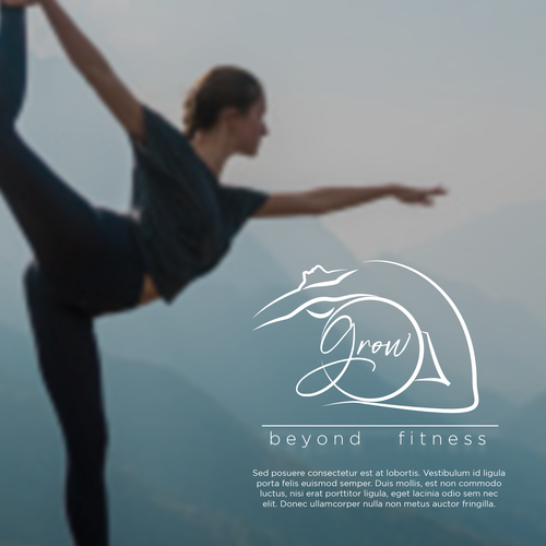 Yoga studio design with the title 'Yoga studio  logo design'