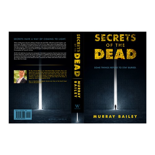 Moody design with the title 'Cover Design for crime novel set in Egypt'