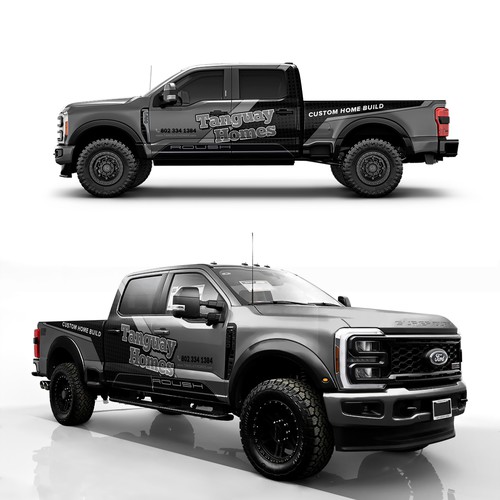 Ford design with the title 'Wrap Design for Builders company Truck '
