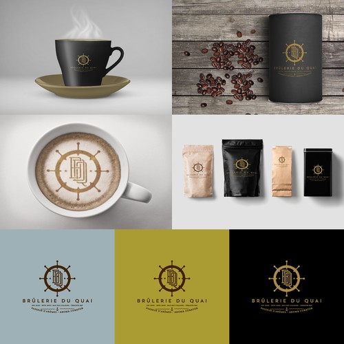 Coffee brand with the title 'Brûlerie du Quai'