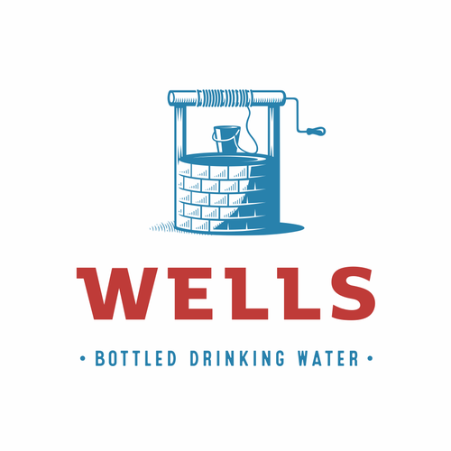 Spring logo with the title 'Wells Water'