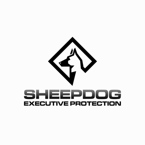 Security logo with the title 'Dog logo design'