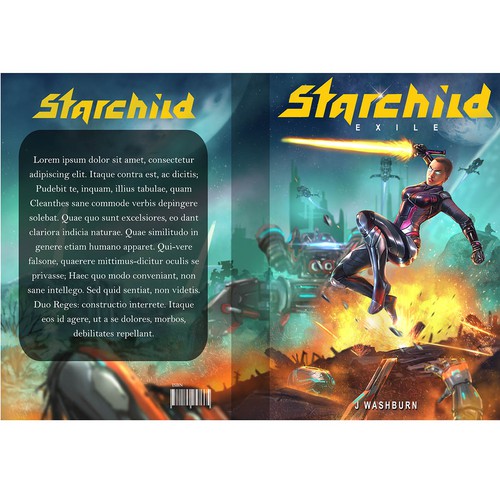 Digital artwork with the title 'Space battle'