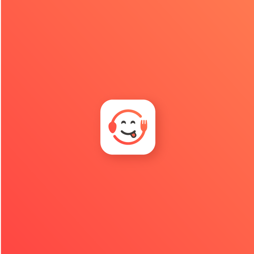 Folk design with the title 'Food App logo concept'