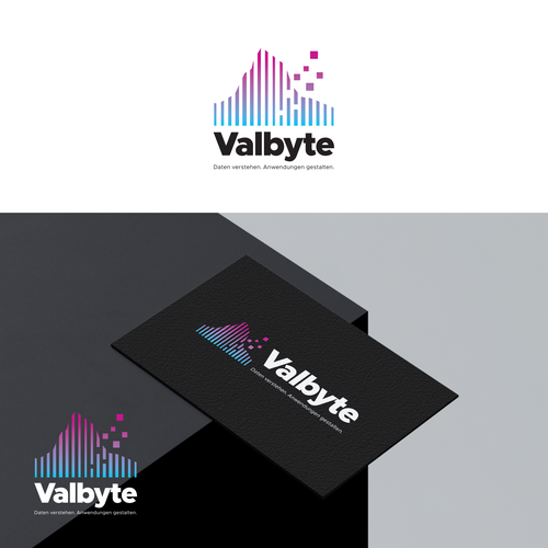 Modern logo with the title 'Valbyte'
