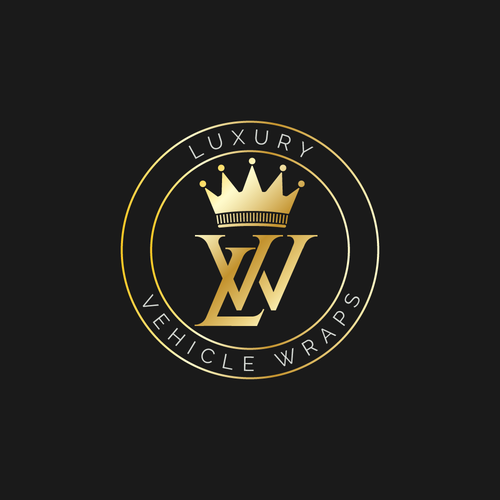 Wrap logo with the title 'Luxury Wraps logo design'