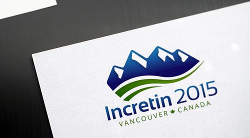 Corporate identity logo with the title 'Logo - Incretin 2015 Vancouver Canada.'