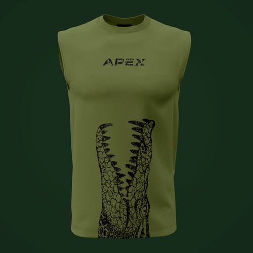 Raptor design with the title 'Mens Fitness Shirt'