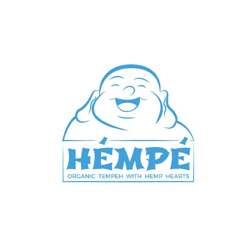Asian food logo with the title 'Bold Logo Concept for Hempe'