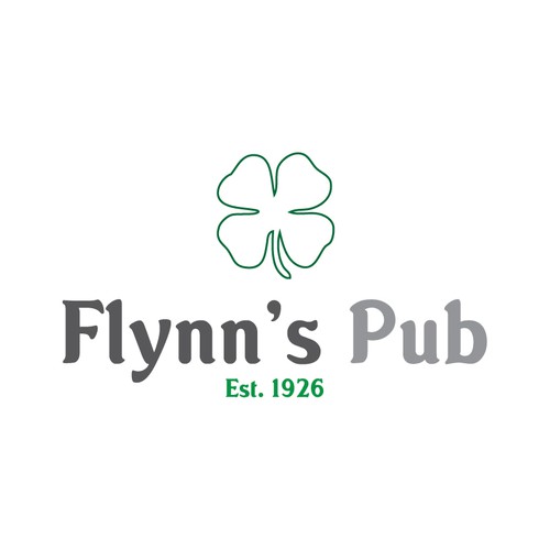 Irish logo with the title 'Irish Pub Logo'