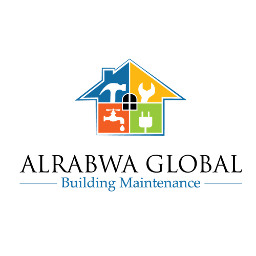 Maintenance logo with the title 'building maintenance logo'