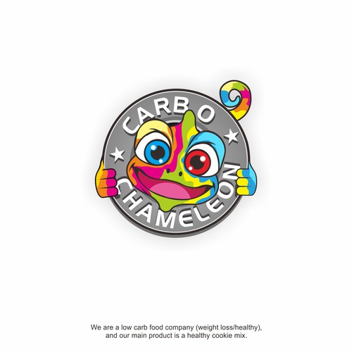 Chameleon logo with the title 'Fun, Modern Logo Needed for New Cookie Company'