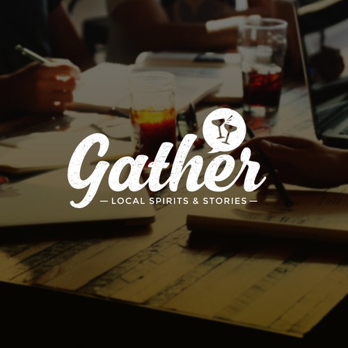 Local logo with the title 'Gather logo design'
