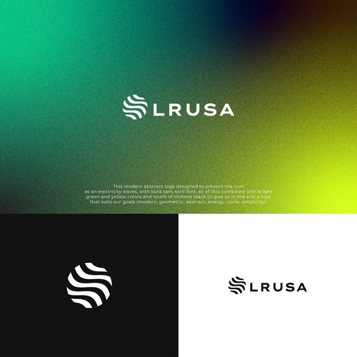 Wave brand with the title 'Abstract Logo Design for electricity and lighting company'