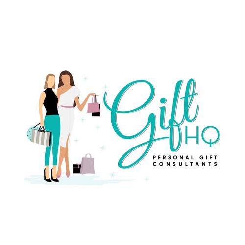 Shopping logo with the title 'Logo for Gift HQ'
