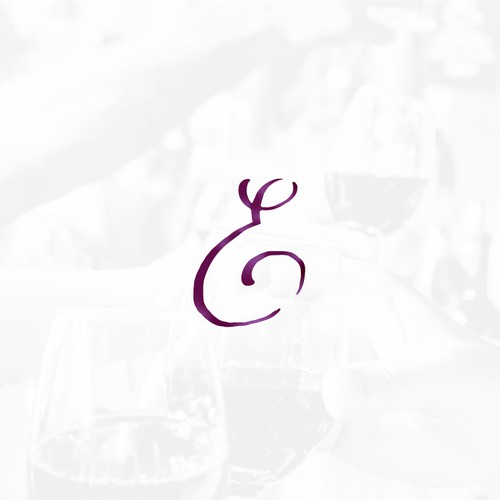 Ink brand with the title 'Wine Stain Logo Concept'