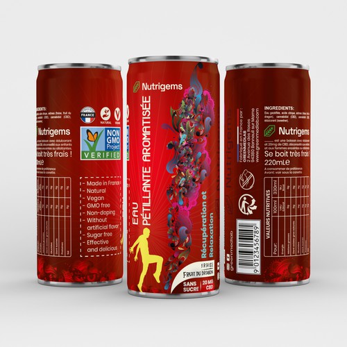 Canister design with the title 'canister packaging label'