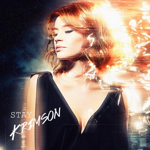 Photo manipulation artwork with the title 'Electrifying album cover for an upcoming musician!'